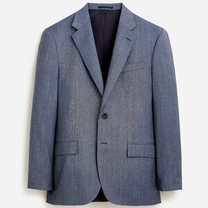 NWT $450 J Crew Crosby Classic Fit Blue Suit Jacket Stretch Worsted Wool 40S